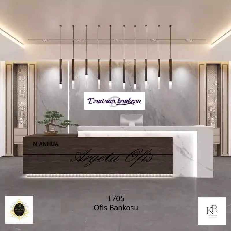 1705 Karşılama Bankoları - Minimalist Dokunuşlu Lobi Çözümü 1705 Karşılama Bankoları