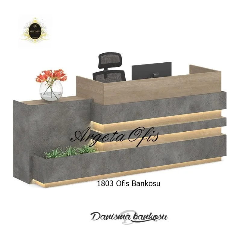 1803 Karşılama Bankoları - Prestij Odaklı Minimalist Çizgiler 1803 Karşılama Bankoları