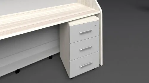 tekerlekli banko alt dolap 3 çekmeceli ofis mobilyası